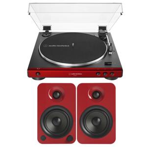 Audio-Technica ATLP60X Belt-Drive Stereo Turntable Red ...