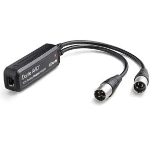 Fender Dante AVIO 2-Channel XLR Analog Output Adapter ADP-DAO-AU-0X2