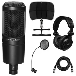 Audio-Technica AT2020 Microphone with Desktop Recording Setup Kit