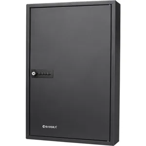 Barska Adjustable 64 Position Key Cabinet with Combination Lock, Black ...