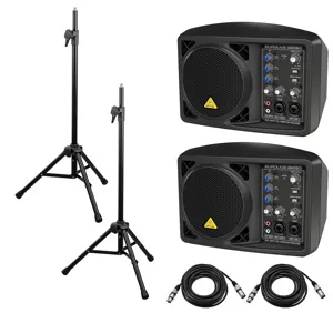 Behringer 2x Eurolive B205D PA and Monitor Speaker System + 2x