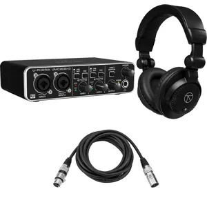 Behringer U-PHORIA UMC202HD USB Audio Interface, Bundle w/TAPH100