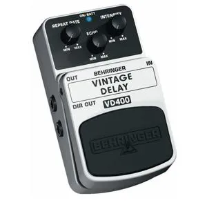 Behringer Vintage Delay VD400 Analog Effects Pedal 000-50800-00010