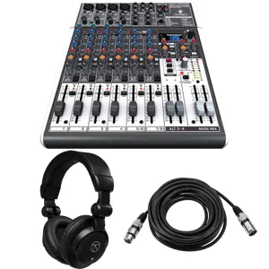 Behringer XENYX X1204USB Premium 12-In 2/2-Bus Mixer,w Headphones