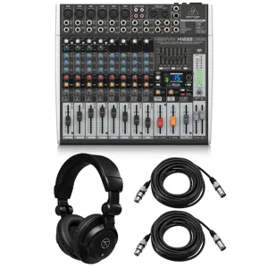 Behringer XENYX X1222USB Premium Analog 16-Input Mixer,w