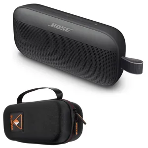 Bose SoundLink Flex Bluetooth Speaker, Black With Slinger Hard