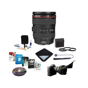 Canon EF 24mm-105mm f4 L IS USM Lens, USA with Free Accessory Bundle