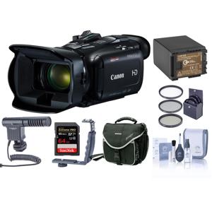 Canon VIXIA HF R800 Full HD Camcorder Bundle Spare Battery and More. Includes: 128GB SDXC Memory Card Card Reader