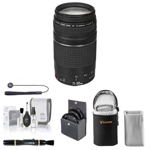 ☆フード付☆CANON EF 75-300mm F4-5.6 III USM☆ CANON EF 75-300mm f/4-5.6 III: DSLR Camera Lens, Compatible