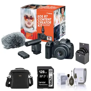 Canon EOS R7 Mirrorless Camera with 18-45mm Lens & Creator Kit, w
