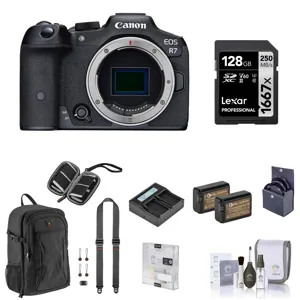 Canon EOS R7 ボディ バッテリー付 カメラバッグセット Canon EOS R7 Mirrorless Camera, Bundle with Accessory Kit 5137C002 C