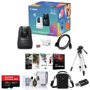 Canon PowerShot PICK 11.7MP Full HD 3x Zoom PTZ Camera, Black w