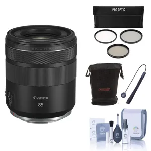 Canon RF 85mm f/2 Macro IS STM Lens with Accessories Kit 4234C002 A