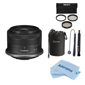 Canon RF-S 10-18mm f/4.5-6.3 IS STM Lens with 49mm Essentials