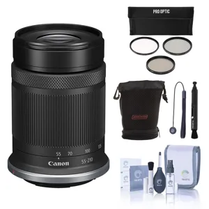 Canon RF-S 55-210mm f/5-7.1 IS STM Lens, Bundle with Included