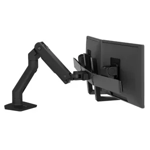 Ergotron HX Desk Mount Dual Monitor Arm, Matte Black 45-476-224
