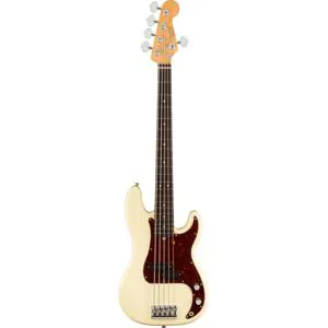 Fender American Professional II Precision Bass V Guitar, Olympic
