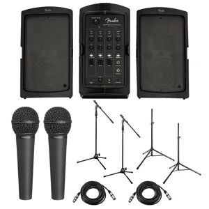 Fender Passport Conference Series 2 175W 5-CH PA System w/2x
