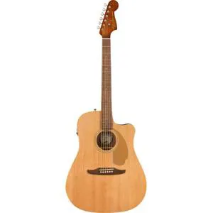 Fender Redondo Player Dreadnought AE Guitar, Walnut Fingerboard