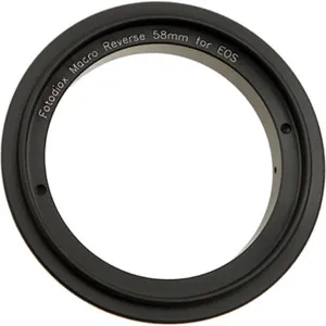 Fotodiox 58mm Filter Thread Macro Reverse Mount Adapter Ring for Canon ...
