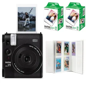 Fujifilm Instax Mini 99 Film Camera, Matte Black, w/2x Film Pack