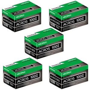 Fujifilm Neopan 100 Acros II Black & White Negative Film, 135 Roll