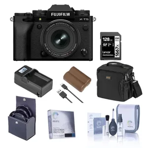 Fujifilm X-T5 Camera, Black with XF 16-50mm f/2.8-4.8 R Lens and