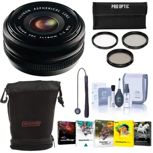 Fujifilm XF 18mm f/2.0 Lens with Basic Accessories & Software Kit