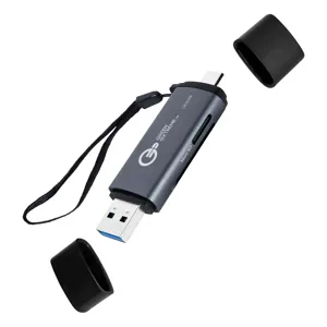 Green Extreme USB 3.0 Type-A and Type-C OTG Card Reader GX-CR-DUSB