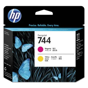 HP 744 Magenta/Yellow Printhead, 6 pl Ink Drop F9J87A