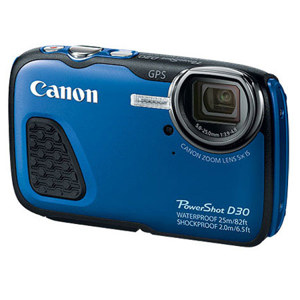 Canon PowerShot D30 Underwater Digital Camera, 82' Depth Rating