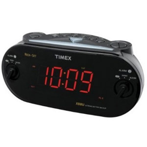 Timex Dual Alarm Clock Radio, XBBU, Automatic Time Set T715BX3