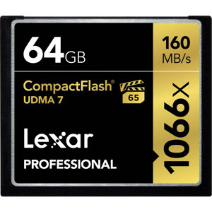 Lexar 64GB Professional 1066x CompactFlash Memory Card