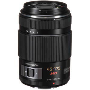 Panasonic Lumix G X Vario PZ 45-175mm f/4.0-5.6 Aspherical Lens, Black