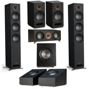 Jamo S 809 7.1 Home Theater Bundle with 2x S 809 5" Floorstanding Speaker, 2x S 803 Bookshelf Speaker, S 81 Center Speaker, S 810 10" Subwoofer and 2x S 8 ATM 4" Surround Speaker