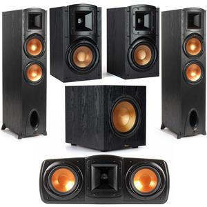 Klipsch Synergy Black Label F-300 Floorstanding Speaker + Klipsch Synergy Black Label Series SUB-100 10
