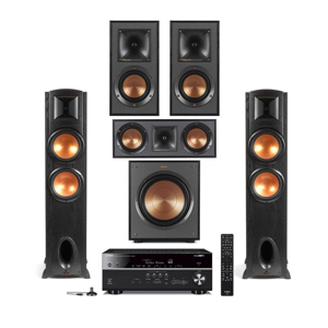 Klipsch Synergy Black Label F-300 Floorstanding Speaker w/Speaker Bundle 1066923 B