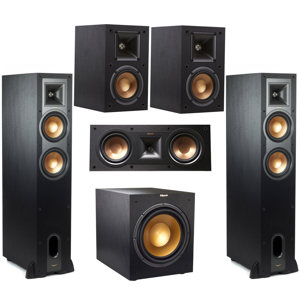 Klipsch Reference R-26FA Dolby Atmos Floorstanding Speaker (Pair) + Klipsch Reference R-14M 4