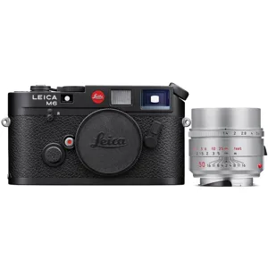 Leica M6 35mm Film Rangefinder Camera, Black,w/50mm f/1.4 Summilux