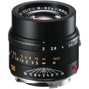 Leica 50mm f/2 APO-Summicron-M Aspherical Lens for M System, Black