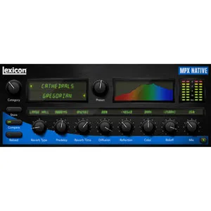 Lexicon MPX Native Reverb Software Plug-In, Electronic Download PLMPXR-D