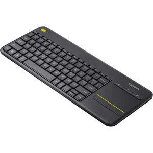Logitech K400 Plus Draadloos Toetsenbord Met Touchpad - Zwart - Bereik 10 M - Voor TV En Pc