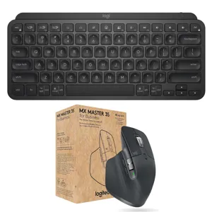 Logitech MX Keys Mini Wireless Keyboard, Black with MX Master 3S
