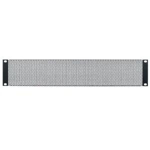 Lowell Manufacturing SVPL-3CC 3U Rack Panel, Large Hole Vent, 6 Pack, Black