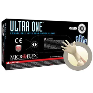 MicroFlex UL315 Ultra One Powder Free Extended Latex Cuff Exam Gloves ...