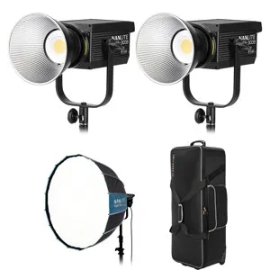 Nanlite FS-300B 350W Bi-Color LED 2-Light Kit, w/Rapid 90 Softbox