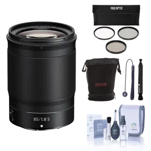 Nikon NIKKOR Z 85mm f/1.8 S Lens for with Essentials Kit 20090 EK