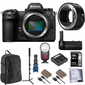 Nikon Z6III Mirrorless Camera with FTZ II Mount Adapter and