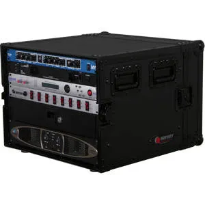Odyssey Innovative Designs Odyssey Black Label 8 Spaces ATA Amp Rack ...
