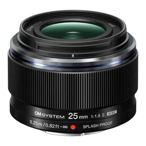 OM SYSTEM M.Zuiko Digital 25mm f/1.8 II Lens for Micro Four Thirds